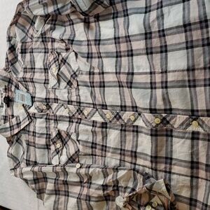 TORRID plaid Long sleeve camp shirt NWT  18-20